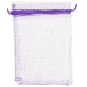 Mini Organza pouches 100x145mm Mauve x20