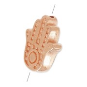 12x10mm Hamsa hand - rose gold tone x4