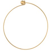 Bracelet with 62 mm screw-on ball clasp - Gold-plated 304 stainless steel x1