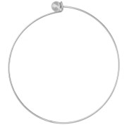Bracelet with 62 mm screw-on ball clasp - 304 stainless steel x1