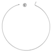 Bracelet with 62 mm screw-on ball clasp - 304 stainless steel x1