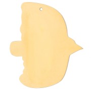 Bird Pendant 35x31 mm - Floral Pattern - Gold-Plated 304 Stainless Steel x1
