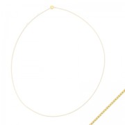 Choker oval links1 mm Fine Gold plated x50cm|raw }}
