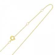Choker oval links1 mm Fine Gold plated x50cm