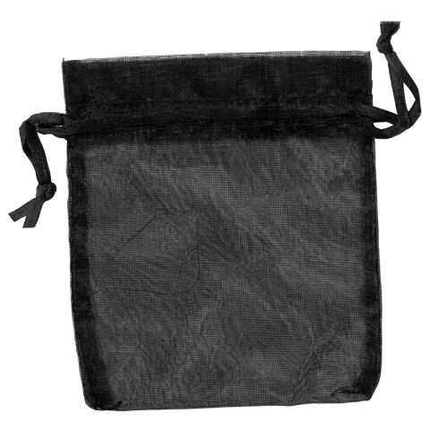 Organza pouches 85x115mm Black x20