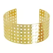 Cuff bracelet to loom 30 mm fine Gold plated x1