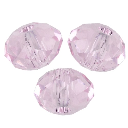 Swarovski 5040 6 mm Flat Round Bead - Rosaline x1