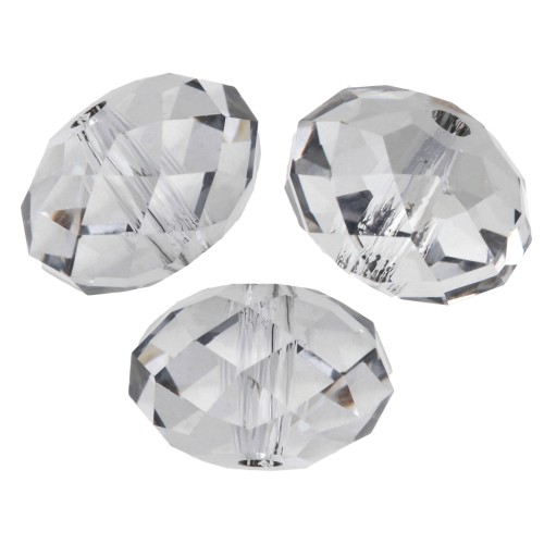 Swarovski 5040 8 mm Flat Round Bead - Crystal Urban Grey x1