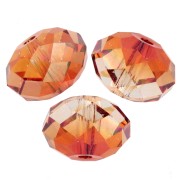 Persian Red - Swarovski 5040 8 mm Flat Round Bead - Persian Red x1 Swarovski 5040 8 mm Flat Round Bead - Persian Red x1