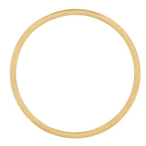 16 mm Mounting Rings and Circle Weaving - Gold-Plated 304L Stainless Steel (20-Pack)