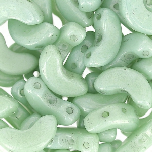 Arcos® by Puca® 5x10 mm Opaque Light Green Ceramic Look x10g