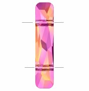 2-Hole Bead - Swarovski Column Bead 5535 23.5x5 mm - Crystal Astral Pink x1