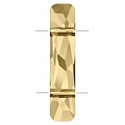 2-Hole Bead - Swarovski Column Bead 5535 23.5x5 mm - Crystal Golden Shadow x1