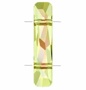 2-Hole Bead - Swarovski Column Bead 5535 23.5x5 mm - Crystal Luminous Green x1