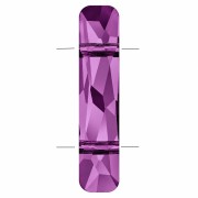 2-Hole Bead - Swarovski Column Bead 5535 23.5x5 mm - Amethyst x1