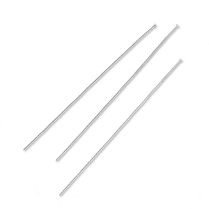 Soft head pin 50x1,4x0,55mm Rhodium HQ x10