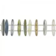 Czechmates Crescent 2 holes 3 x 10 mm Jet x5g