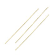 Soft head pin 50x1,4x0,55mm Satined fine Gold plated x10|raw }}