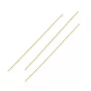 Soft head pin 50x1,4x0,55mm Satined fine Gold plated x10