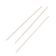 Soft head pin 50x1,4x0,55mm Rose Fine Gold plated x10|raw }}