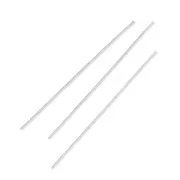 Soft head pin 50x1,4x0,55mm fine silver plating x10