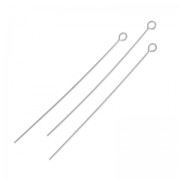 Soft Eye pin 50x0,55mm soft rhodié HQ x10