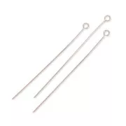 Soft Eye pin 50x0,55mm Rose fine Gold plated x10