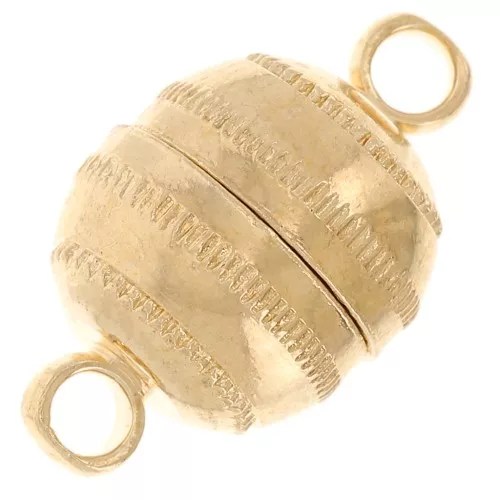 Magnetic clasp 14x8 mm gold tone x1