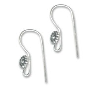 925 Sterling Silver Earwires 21mm x2