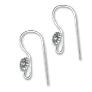 925 Sterling Silver Earwires 21mm x2