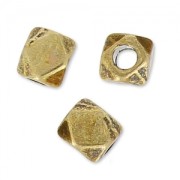 Cubes faceted 3 mm bronze x10|raw }}