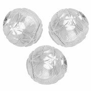 Round bead - 5 mm pétanque ball - 925 Sterling Silver x1