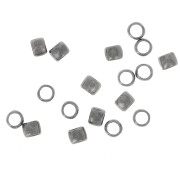 Crimp beads 2mm Antique silver plating x200|raw }}