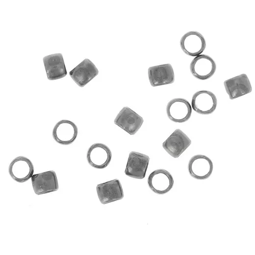 Crimp beads 2mm Antique silver plating x200
