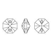 Swarovski Octagon 6404 12 mm, Two-Hole Crystal x1