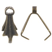 Bail clips 10mm bronze x10|raw }}