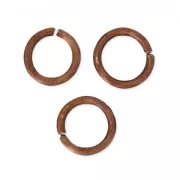 Jumprings open  5x0.7mm antic copper x50