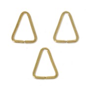 Triangle Jumprings open 7x5x0.6mm Gilded with fine 24K x50|raw }}