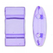 Carrier beads / 2-hole pillow beads 18x9 mm Tanzanite x10|raw }}