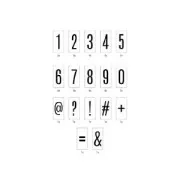 Lightbox Heidi Swapp - Slides 50 numbers transparent background