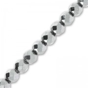 Beads Hematite Facetted 4 mm Chrome x20|raw }}