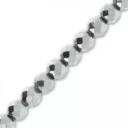 Beads Hematite Facetted 4 mm Chrome x20