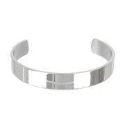 Jonc bracelet flat 12 mm en Stainless steel x1