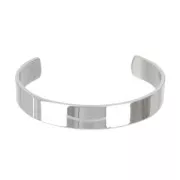 Jonc bracelet flat 12 mm en Stainless steel x1