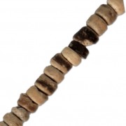 Wooden Heishi beads 6 mm Brown x38 cm|raw }}