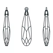 Prismatic Drop PureCrystal 6533 23mm Crystal Golden Shadow/Gold tone x1