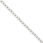 Chain oval links 6x4.6 mm Stainless steel x99cm|raw }}