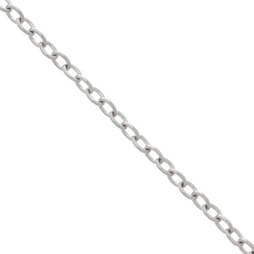 Chain oval links 6x4.6 mm Stainless steel x99cm
