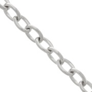 Chain oval links 6x4.6 mm Stainless steel x99cm