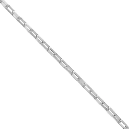 Chain rectangular links 5x3mm Stainless steel x99cm